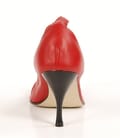 Pantofi Astore din piele rosie cu ornament din sticla de Murano