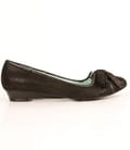 Balerini din piele  neagra cu efect pigmentat Irregular Choice 3585