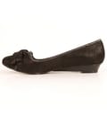 Balerini din piele  neagra cu efect pigmentat Irregular Choice 3585