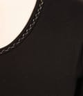 Tricou uni cu garnitura contrast