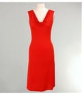 Rochie jerse uni cu falduri