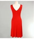 Rochie jerse uni cu falduri