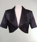 Bolero din saten negru
