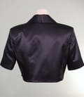 Bolero din saten negru