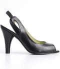 Sandale Again&Again din piele neagra 9627