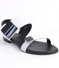 Sandale Again&Again din piele alba 9578