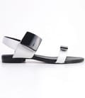 Sandale Again&Again din piele alba 9578