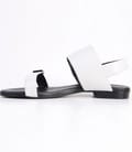 Sandale Again&Again din piele alba 9578
