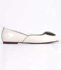 Pantofi Sniks din piele lacuita crem 789