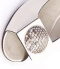 Pantofi Sniks din piele lacuita crem 789