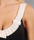 Rochie din jerse cu aplicatie rips