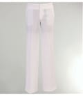 Pantaloni din viscoza creponata alba