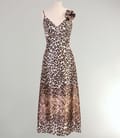 Rochie lunga din saten elastic cu bretele
