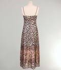 Rochie lunga din saten elastic cu bretele