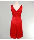 Rochie din saten cu pieptii suprapusi