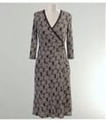 Rochie jerse imprimat cu pieptii suprapusi