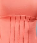 Tricou cu maneca raglan si nervuri in talie