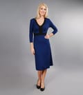 Rochie jerse imprimat cu cordon