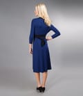 Rochie jerse imprimat cu cordon