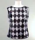 Bluza cu paiete argintiu-negru