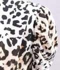 Rochie din jerse leopard cu garnitura saten
