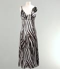 Rochie lunga din saten elastic cu bretele
