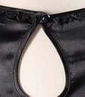 Bluza saten negru cu dantela