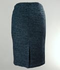 Fusta din bucle verde cu fir de efect