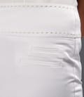 Pantaloni cu buzunare din bumbac satinat alb