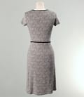 Rochie din jerse imprimat cu cordon