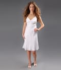 Rochie din viscoza brocart alba