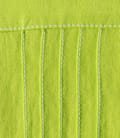 Sacou din in verde cu tighele decorative