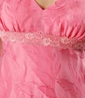 Rochie din viscoza brocart roz