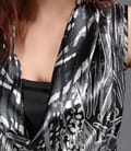 Rochie din saten cu gusa si falduri