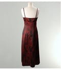 Rochie lunga din saten elastic cu bretele