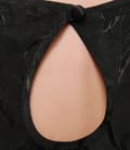 Bluza din viscoza brocart negru cu dantela