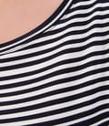 Tricou din jerse imprimat cu decolteu barcuta