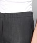 Pantaloni linie creion din bumbac elastic negru