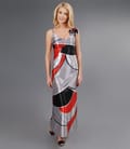 Rochie lunga din saten elastic cu bretele
