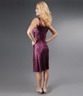 Rochie din saten elastic imprimat
