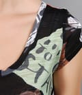 Tricou lejer din jerse imprimat