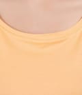 Tricou din jerse uni cu umeri cazuti