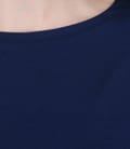 Tricou din jerse uni cu umeri cazuti