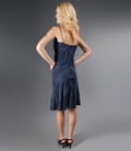 Rochie din viscoza brocart bleumarin