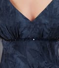 Rochie din viscoza brocart bleumarin