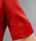 Bolero din saten rosu