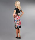 Rochie din jerse cu imprimeu floral multicolor