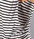 Tricou marinar din jerse cu dungi