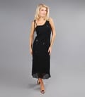 Rochie eleganta neagra din voal viscoza