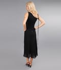 Rochie eleganta neagra din voal viscoza